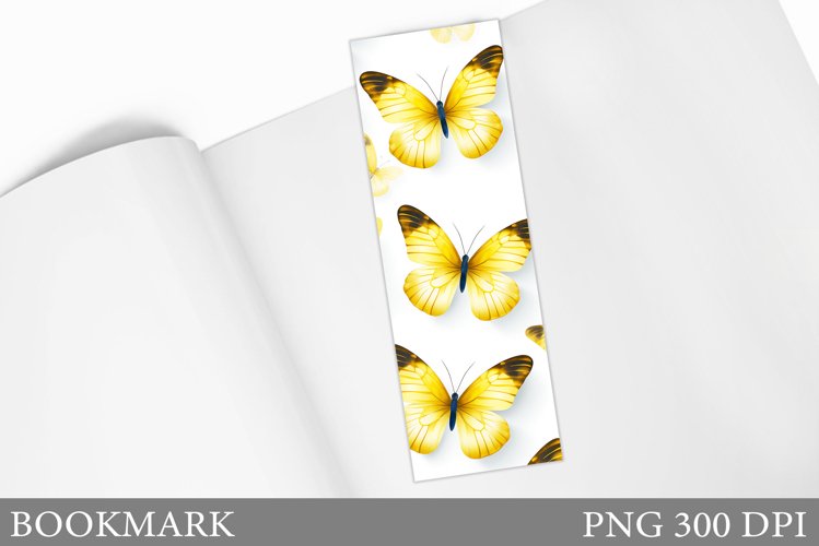 Butterflies Bookmark Design. Butterfly Bookmark Sublimation