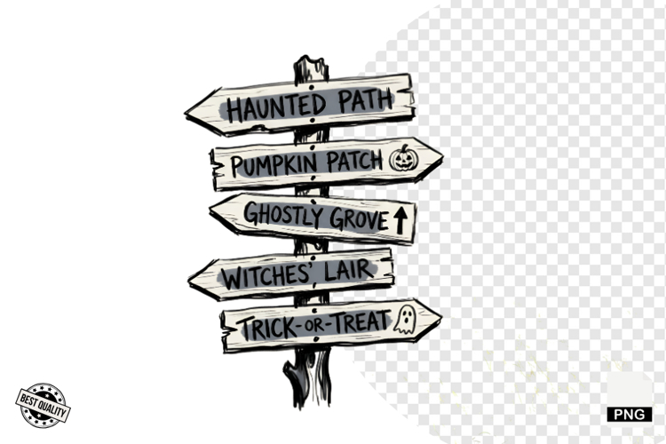 Halloween Signage PNG Clipart