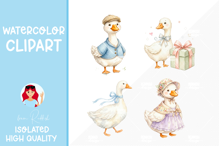 Baby Duck PNG for Nursery and Design
