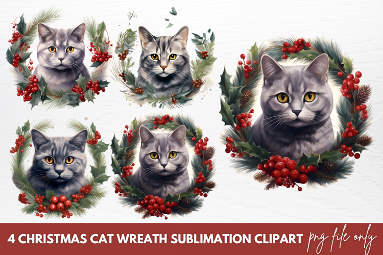 Christmas Wreath Clipart Image 8
