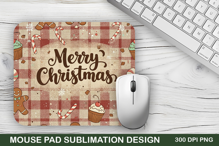 Merry Christmas Mouse Pad Sublimation - Christmas Design