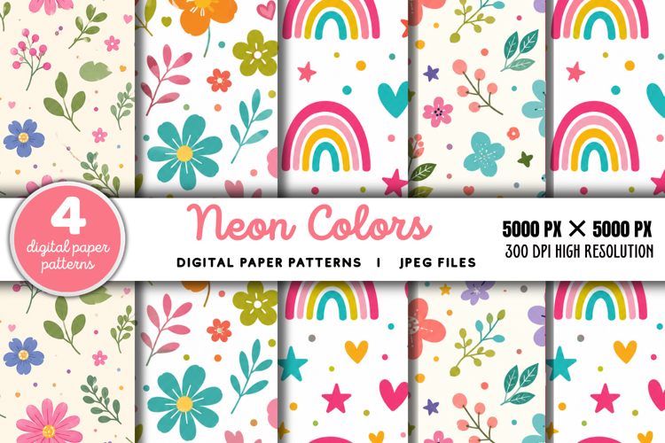 Neon Color Background Image 6