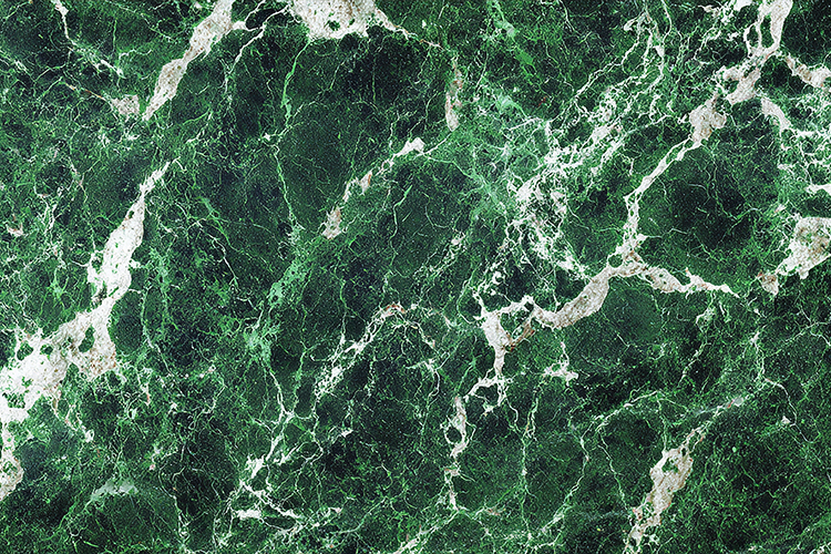 Deep Forest Green Marble Texture High Contrast White Veins