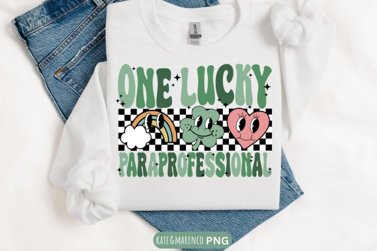 One Lucky Paraprofessional PNG | Para St Patrick's Day example image 1