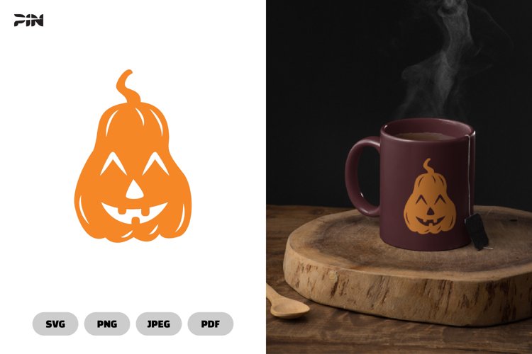 Cute Pumpkin SVG   Clipart