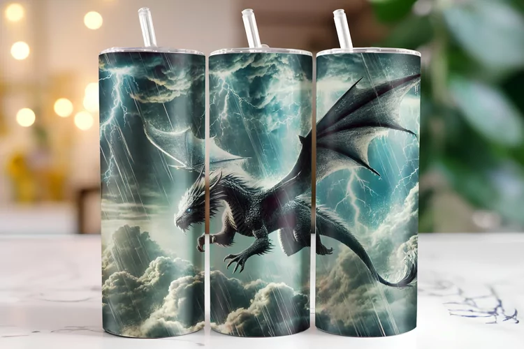 Dragon Tumbler Wrap | Sublimation | Tumblers