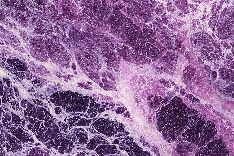 Vibrant Purple Marble Texture Cracked White Veins Stone