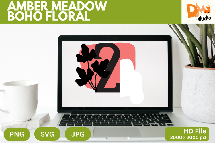 Boho Floral Svg Image 19