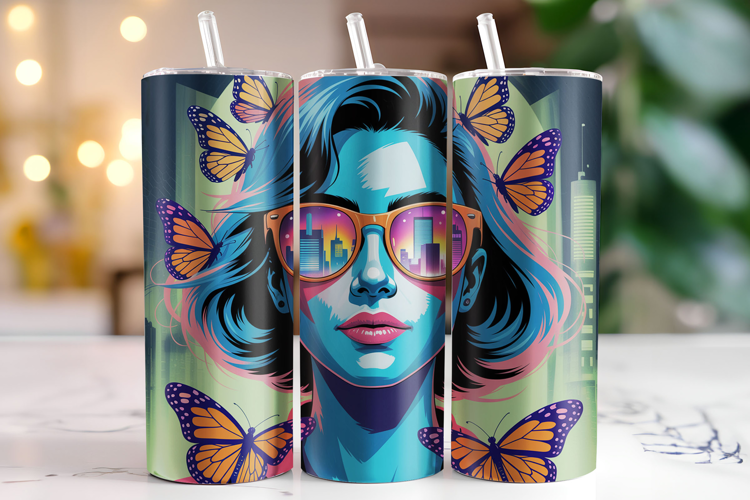 Girl Tumbler Wrap | Sublimation | Tumblers