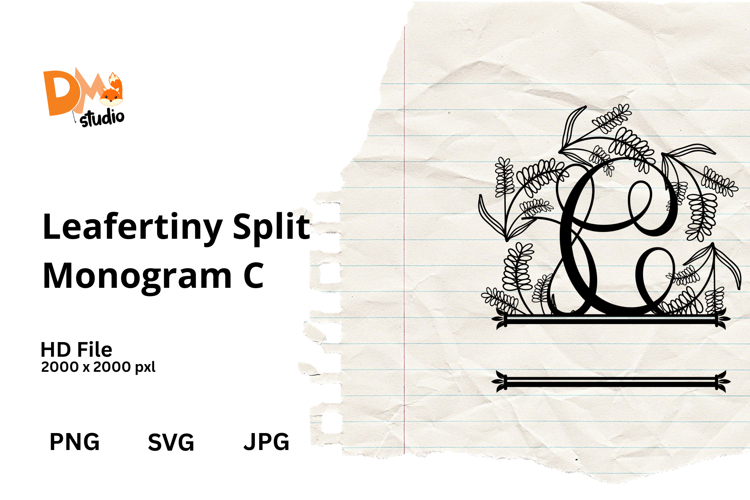 Floral Monogram Letter Svg Image 7