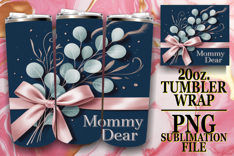 Joyful Spirits 20oz tumbler wrap, Mother's Day