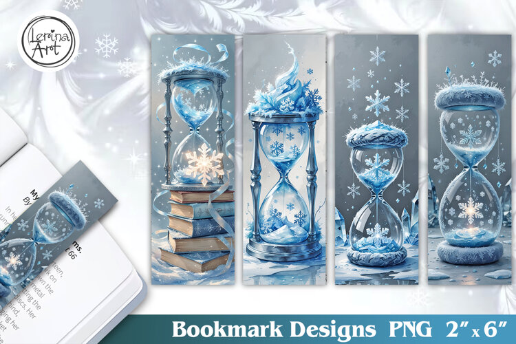 Winter Snow Tale Bookmarks | Printable Bookmark 4 PNG example image 1