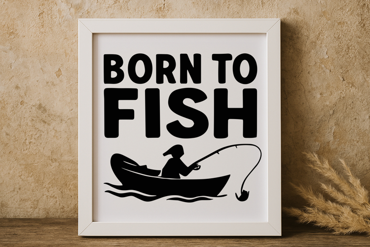 Silhouette Fishing Clipart Image 9