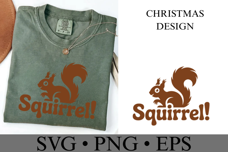 Squirrel Svg | Christmas svg | Shirt Svg