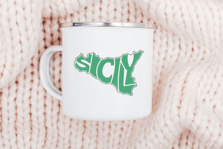 Sicily Word Art SVG cut file
