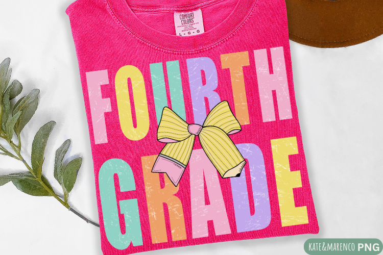 Fourth Grade PNG | Back To School PNG | 4th Grade Teacher