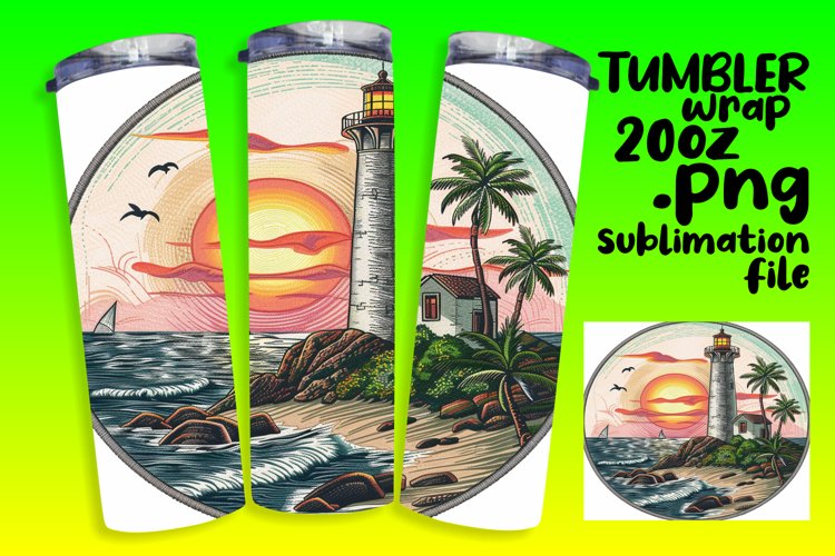Landscape Sublimation Tumbler Wrap 20oz