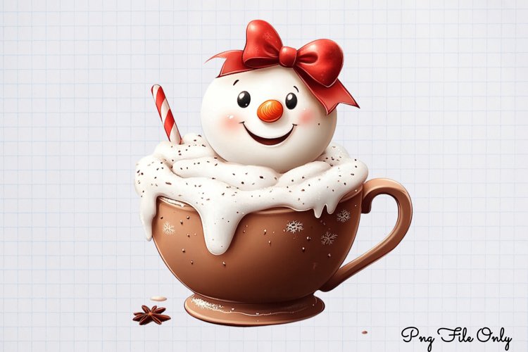 Cute Snowman Clipart Image 20
