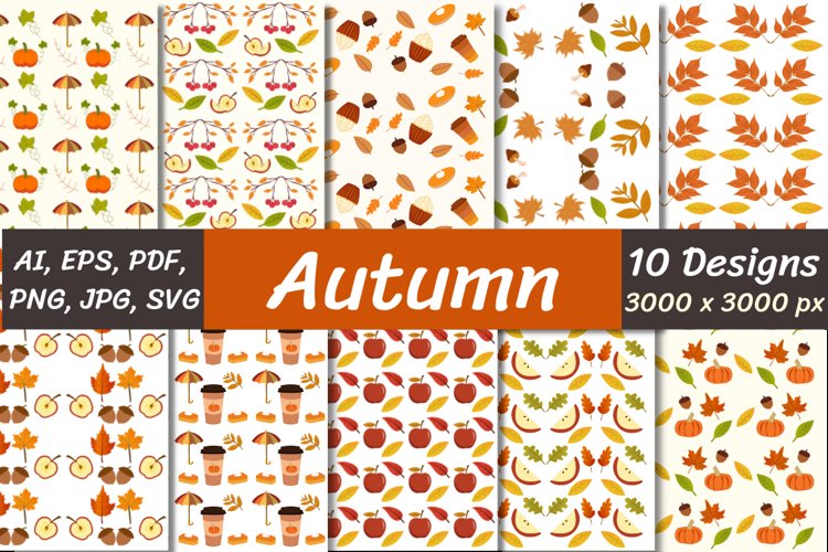 Fall Seamless Pattern Image 10