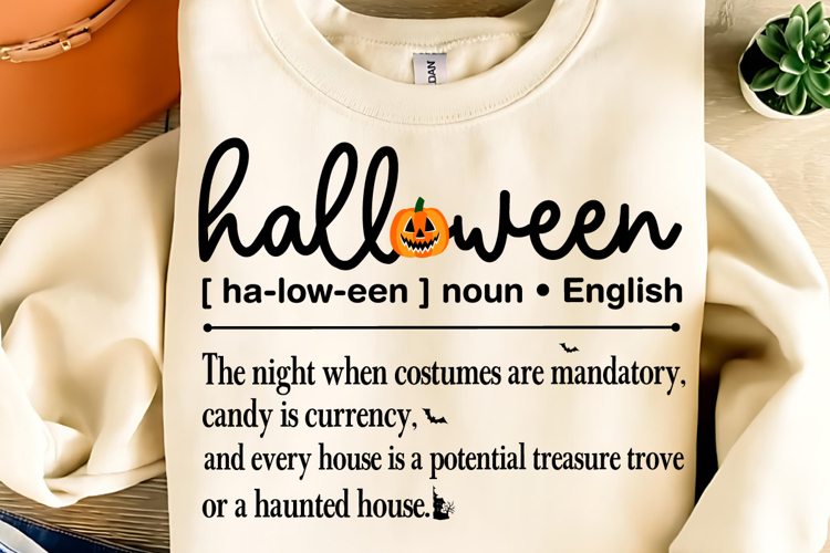 Halloween art printable, Halloween Definition Print SVG PNG