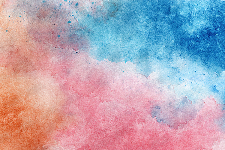 Warm Pink Orange Red Watercolor Wash Abstract Texture