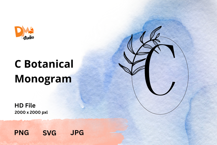 Leaf Monogram Svg Image 12