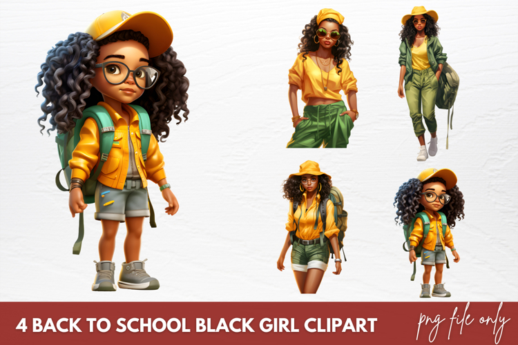 Black Girl Clipart Image 16