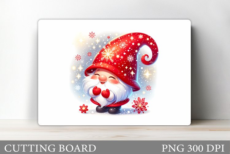 Christmas Gnome Cutting Board. Christmas Cutting Board