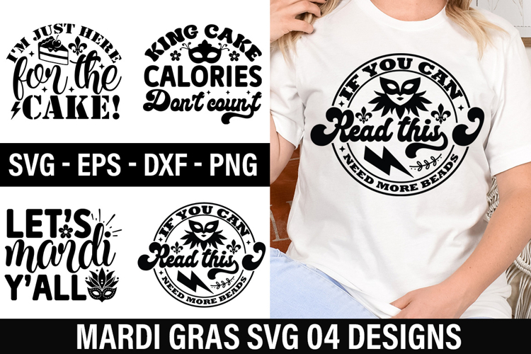 Mardi Gras SVG Design -King Cake Calories don t count