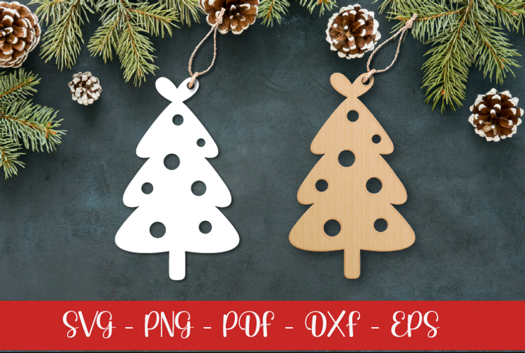 Christmas tree laser SVG PNG| Christmas ornament