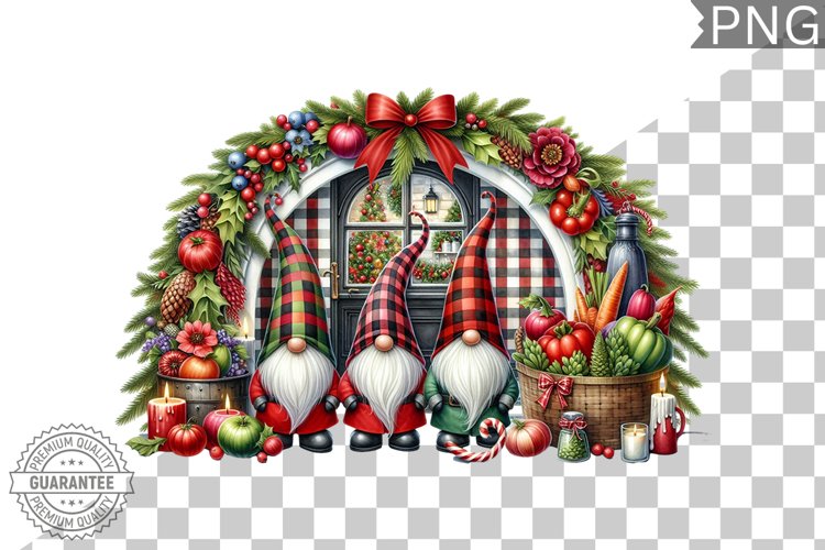 Christmas Gnome Sublimation - Clipart PNG Design