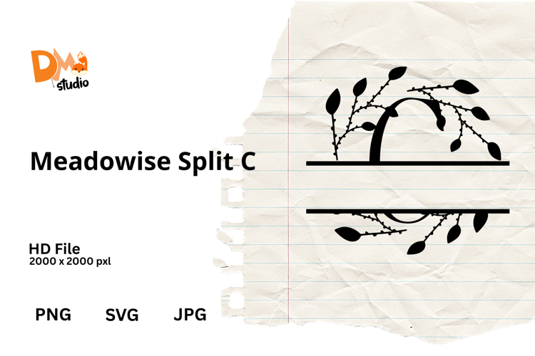 Floral Monogram Letter Svg Image 3