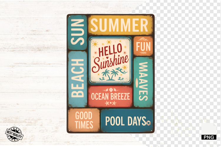 Summer Signs Png Sublimation - Summer Beach Png
