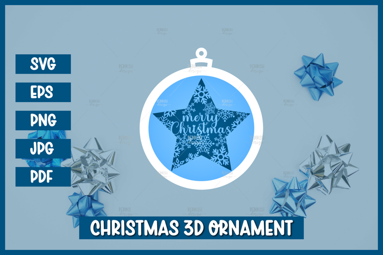 Round Christmas Ornament Svg Image 13