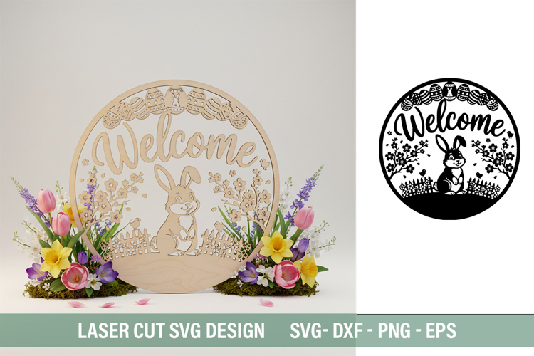 Welcome SVG - Laser Cut Design
