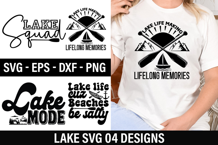 Lake Quotes Design - Lake life cuz beaches be salty