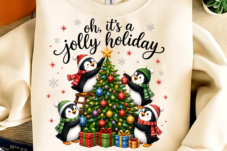 Oh, It's Jolly Holiday PNG, Funny Christmas PNG, Christmas