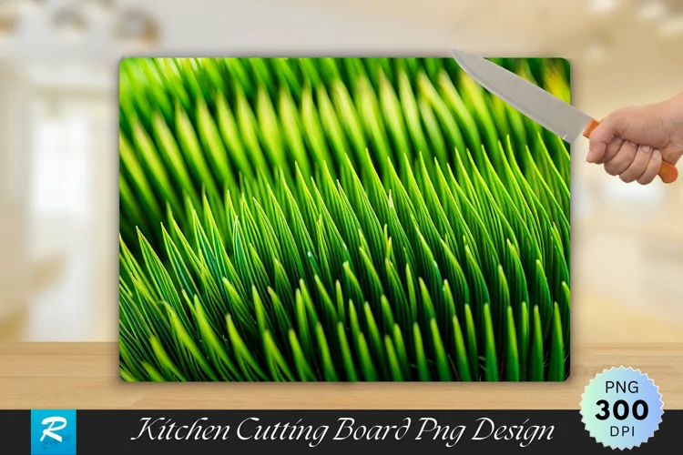 Grass Cutting Board Sublimation Design