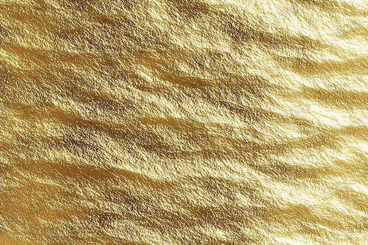 Gold Foil Texture Background Metallic Wrinkle Surface