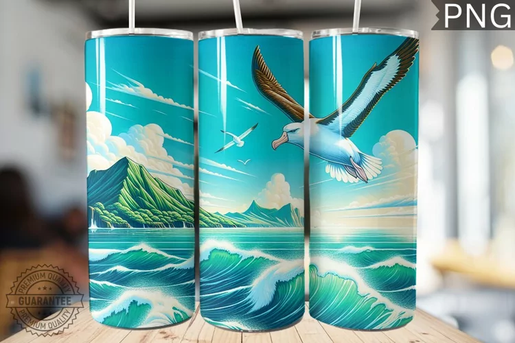 Albatross Tumbler Wrap - Albatross Tumbler Design