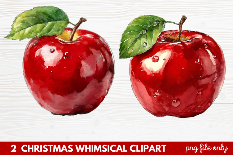 2 Whimsical Christmas Clipart featuring cute holiday charact