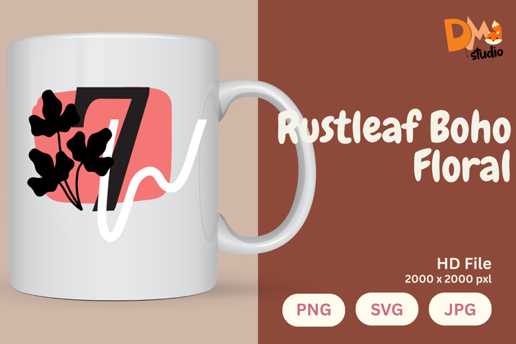 Leaf Monogram Svg Image 9