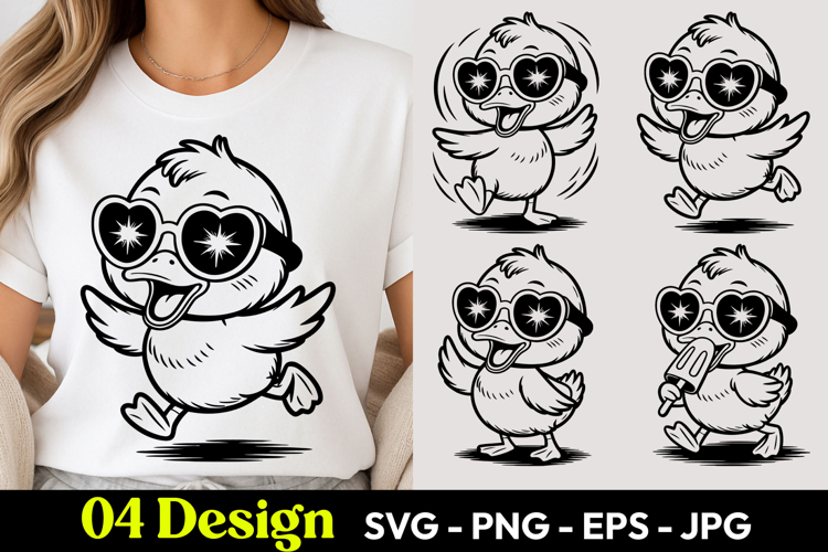 Cool Chick Cartoon SVG PNG