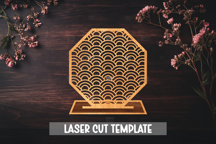 Wave Pattern Jewellery Holder Laser Cut Home Decor