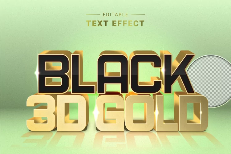 Editable Text Effect for Illustrator. Vector Graphic styles