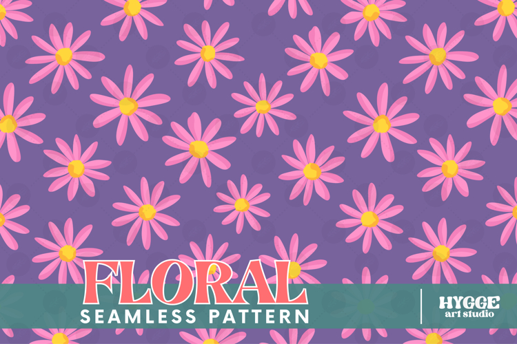 Retro Flowers Seamless Pattern Floral Png Sublimation Daisy