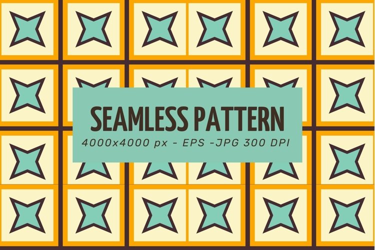 Mid Century retro geometrical Pattern 60s example image 1