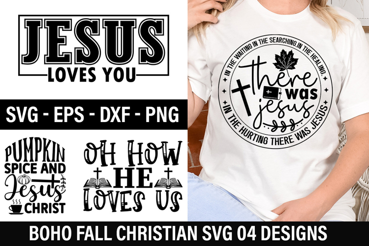 Boho Fall Christian SVG Design - Pumpkin Spice and Jesus