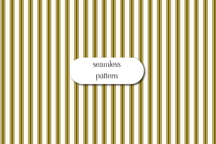 Olive Green Stripe Seamless Pattern | Vintage Digital Paper