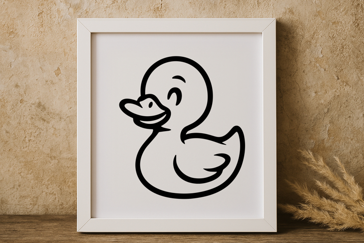 Cute Funny Duck SVG